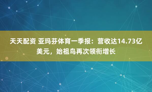 天天配资 亚玛芬体育一季报：营收达14.73亿美元，始祖鸟再次领衔增长