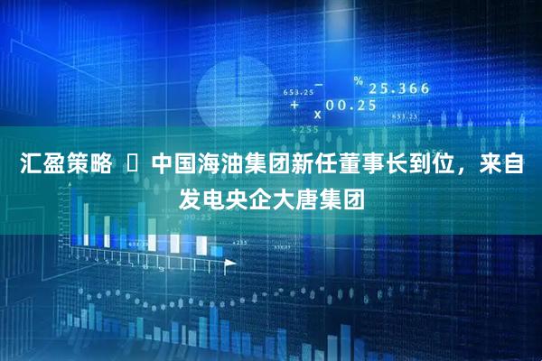 汇盈策略  ‌中国海油集团新任董事长到位，来自发电央企大唐集团