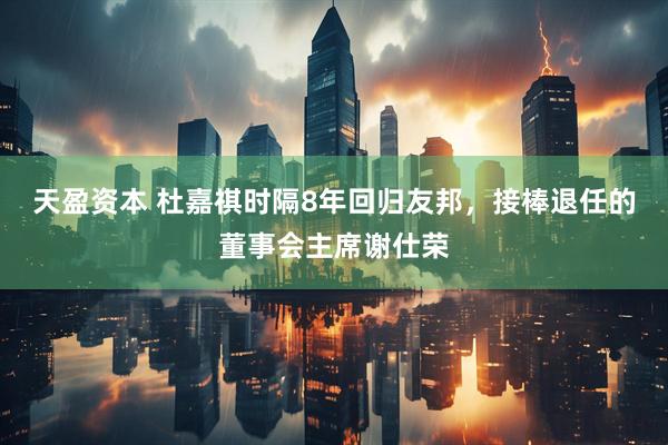 天盈资本 杜嘉祺时隔8年回归友邦，接棒退任的董事会主席谢仕荣